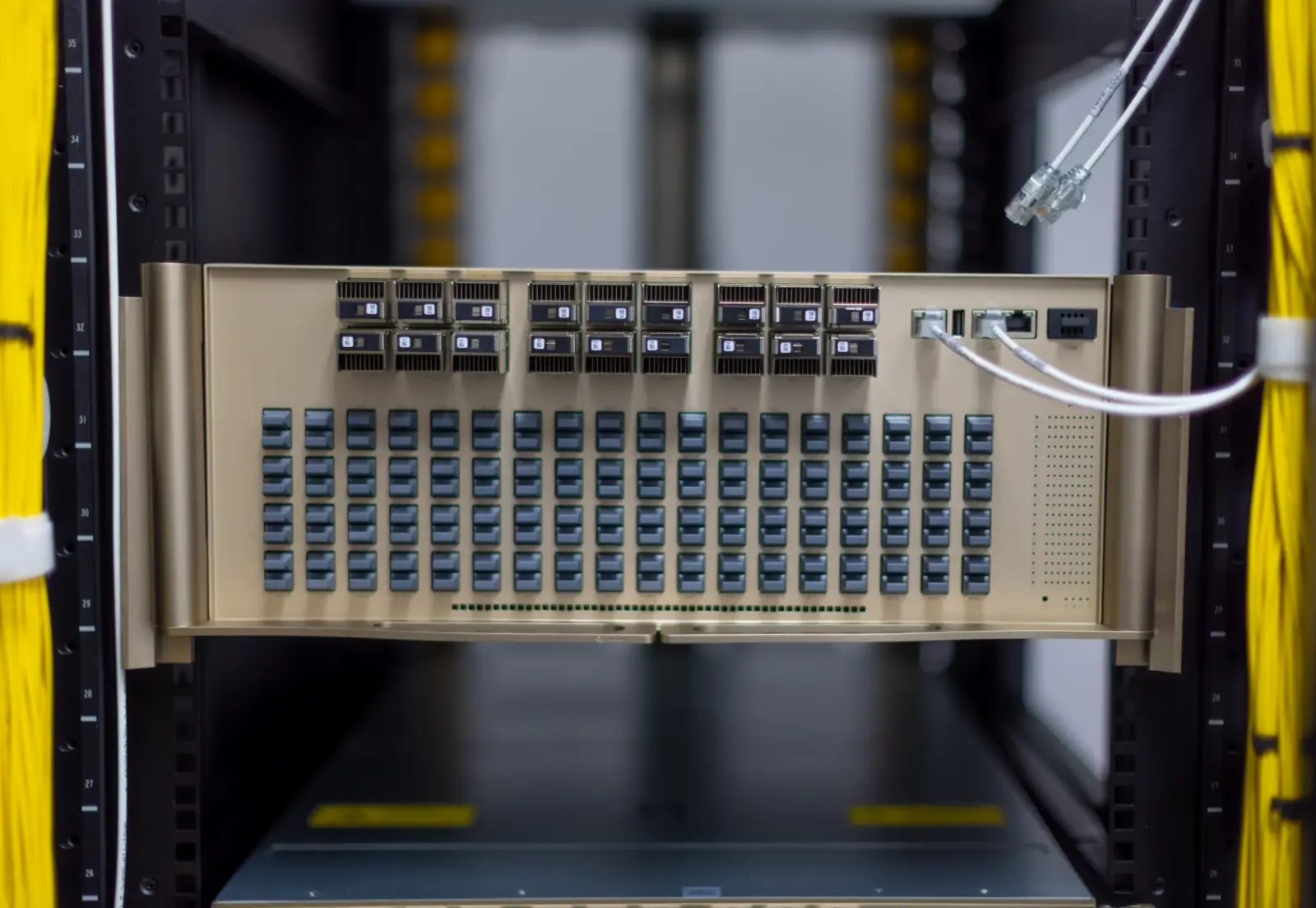 NVIDIA Q3450-LD co-packaged optics switch hardware
