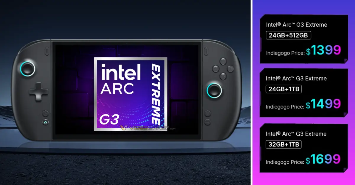 ONEXPLAYER 3 handheld gaming PC pricing and specs