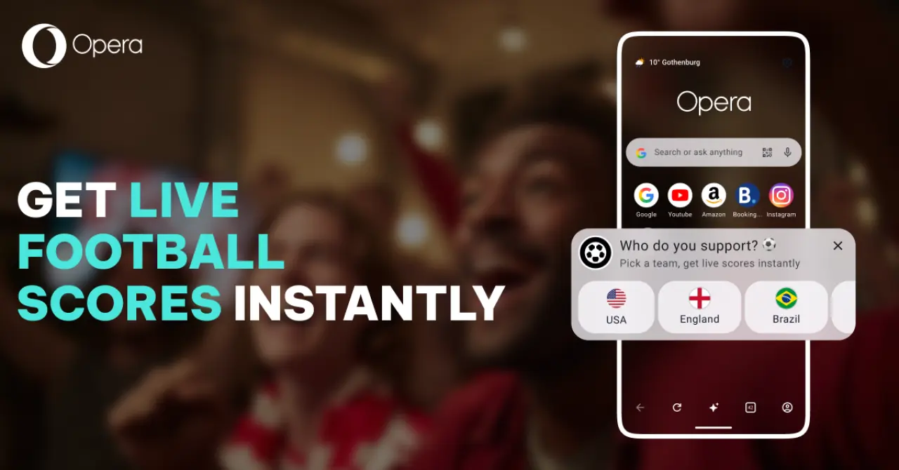 Opera for Android redesigned home page interface