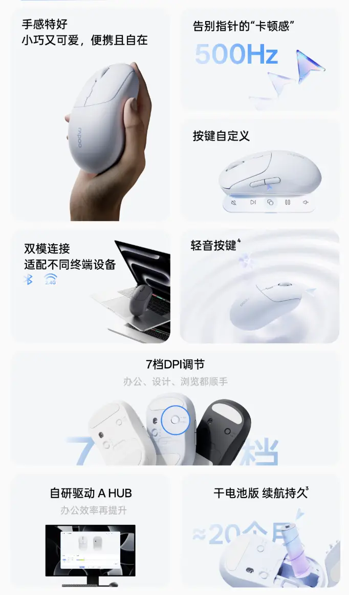 Rapoo C10 mouse color options
