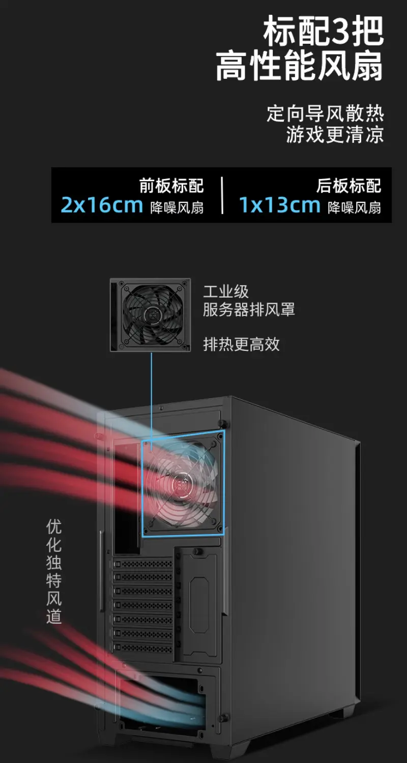 SAMA Black Hole Turbo pre-installed fans