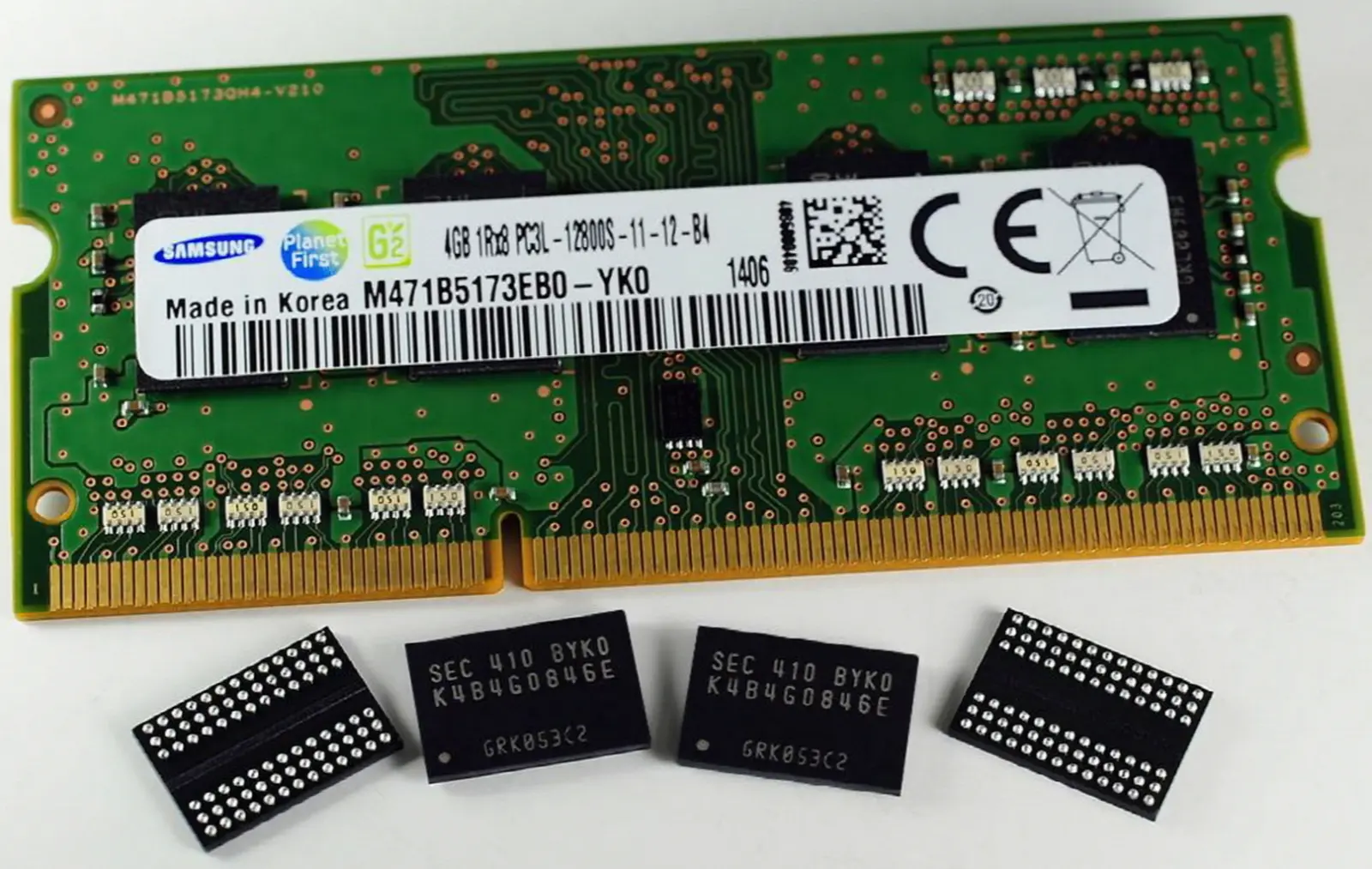 Samsung 1d DRAM manufacturing roadmap visualization