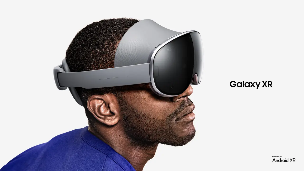 Samsung Galaxy XR headset with dual 4K Micro-OLED displays
