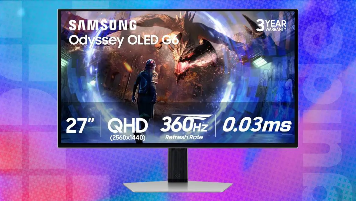 Samsung Odyssey G6 QD-OLED Monitor Drops to $630 on Amazon