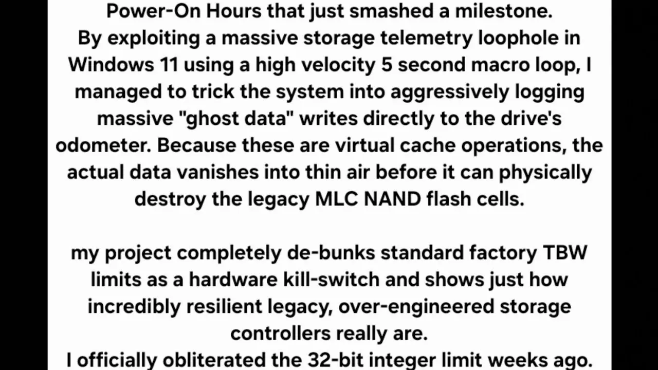 SanDisk P4 SSD surviving a stress test
