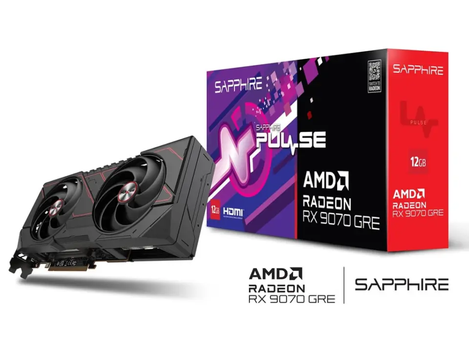 SAPPHIRE Launches PULSE Radeon RX 9070 GRE GAMING OC 12GB