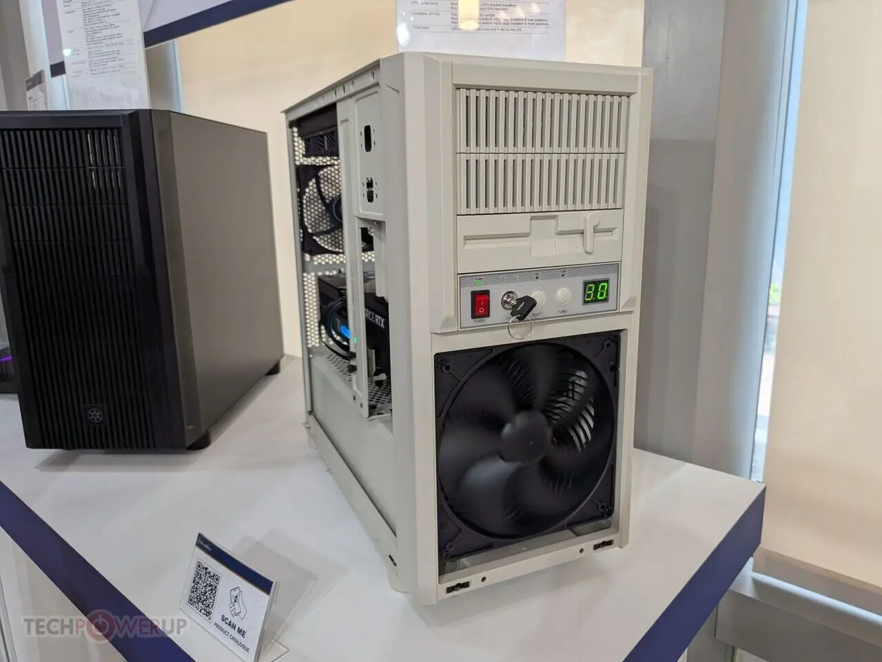 SilverStone FLP03 microATX chassis with retro styling and triple 5.25-inch bays