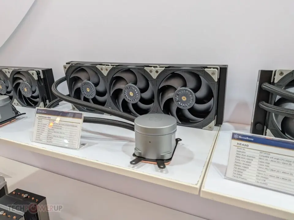 SilverStone Showcases HailStone 420 and XE420 AIO Coolers at Computex 2026