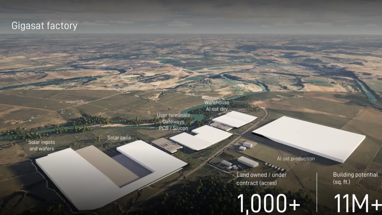 SpaceX Gigasat Factory Targets 1 GW Space AI Compute by 2027
