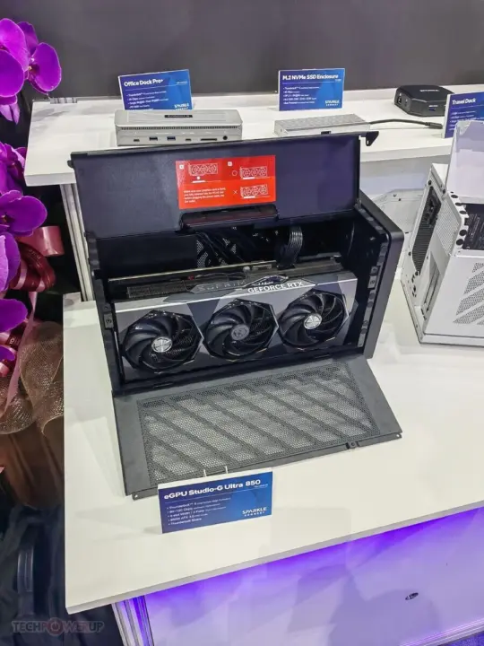 Sparkle Studio-G Ultra 850 eGPU Enclosure Revealed at Computex 2026