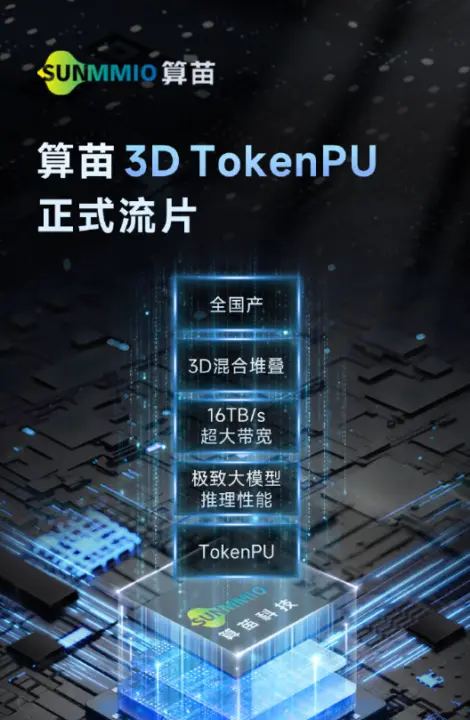 Suanmiao Technology 3D TokenPU