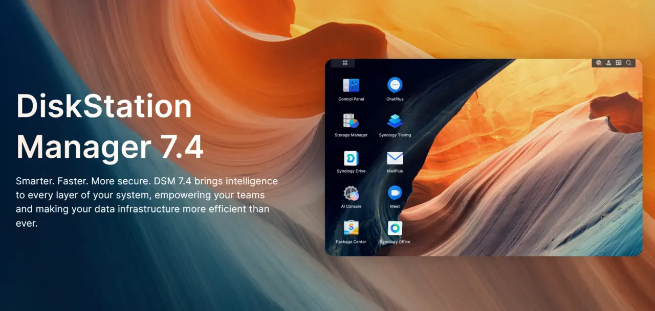 Synology DiskStation Manager 7.4 Launches with AI Advisor and Smart Search