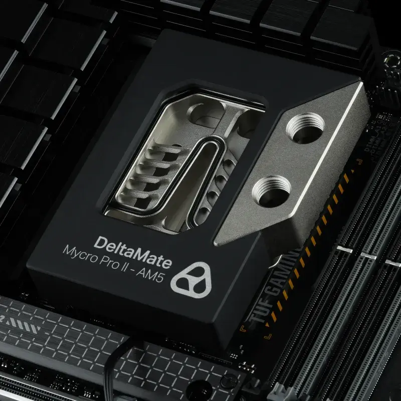 Thermal Grizzly DeltaMate MPII CPU water cooling block with glass window