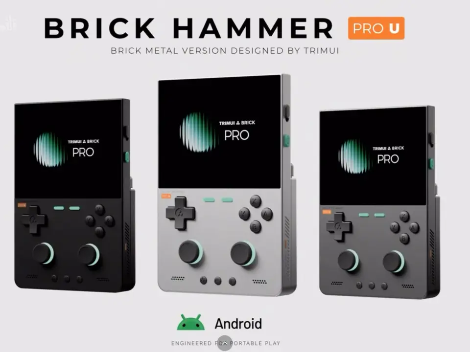 TrimUI Brick Hammer Pro U and Brick Pro handhelds announced