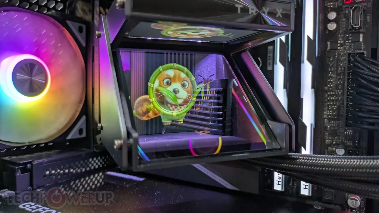 TRYX HOLO and Panorama V2 CPU coolers displayed at Computex 2026