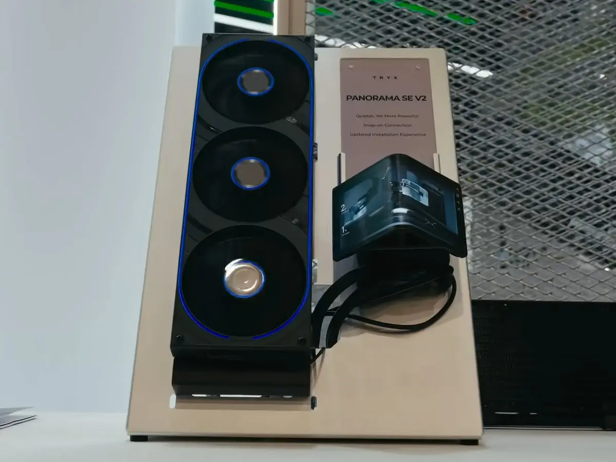 TRYX PANORAMA V2 AIO cooler at COMPUTEX 2026