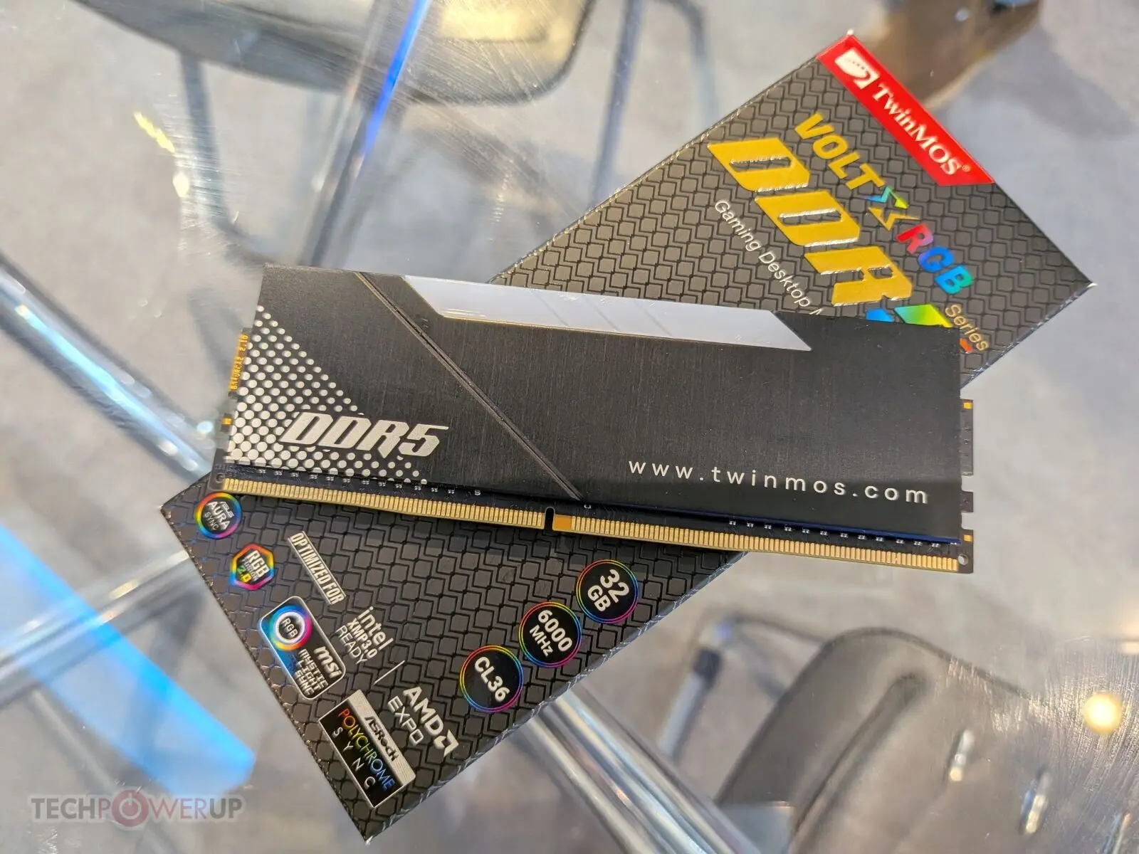 TwinMOS Volt X RGB DDR5 memory kit with ARGB lighting