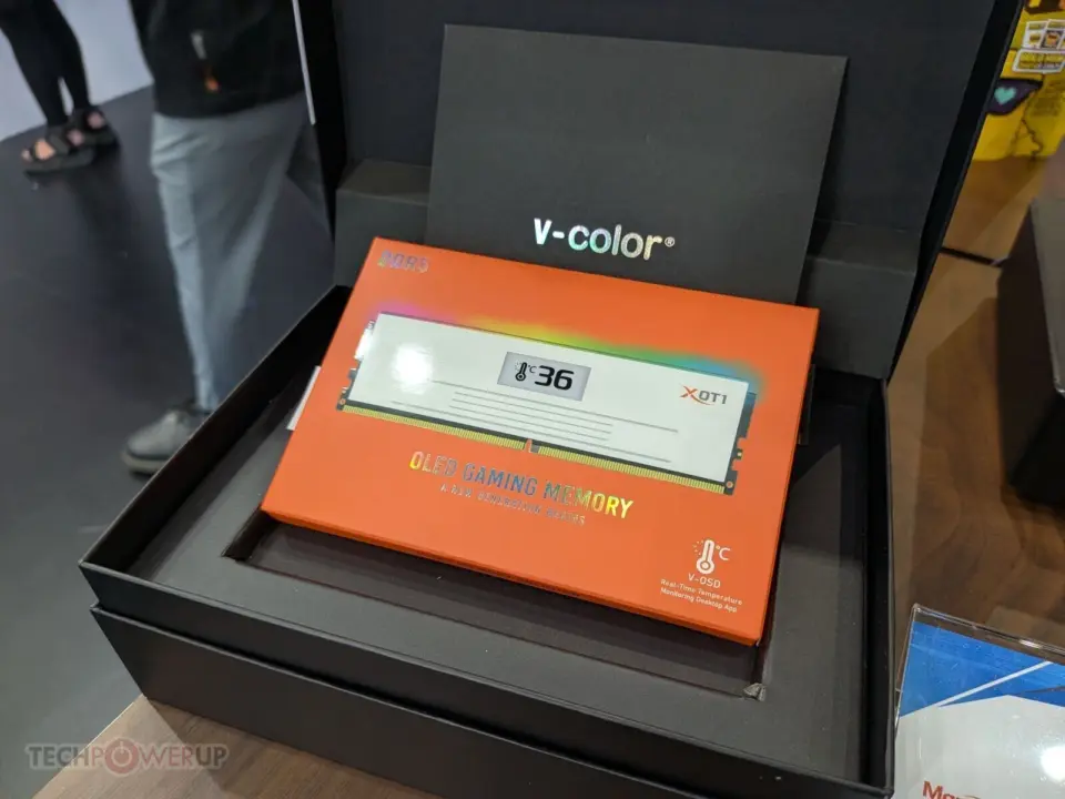 V-Color Xfinity+ OLED Manta DDR5 Memory Modules Showcased at Computex 2026