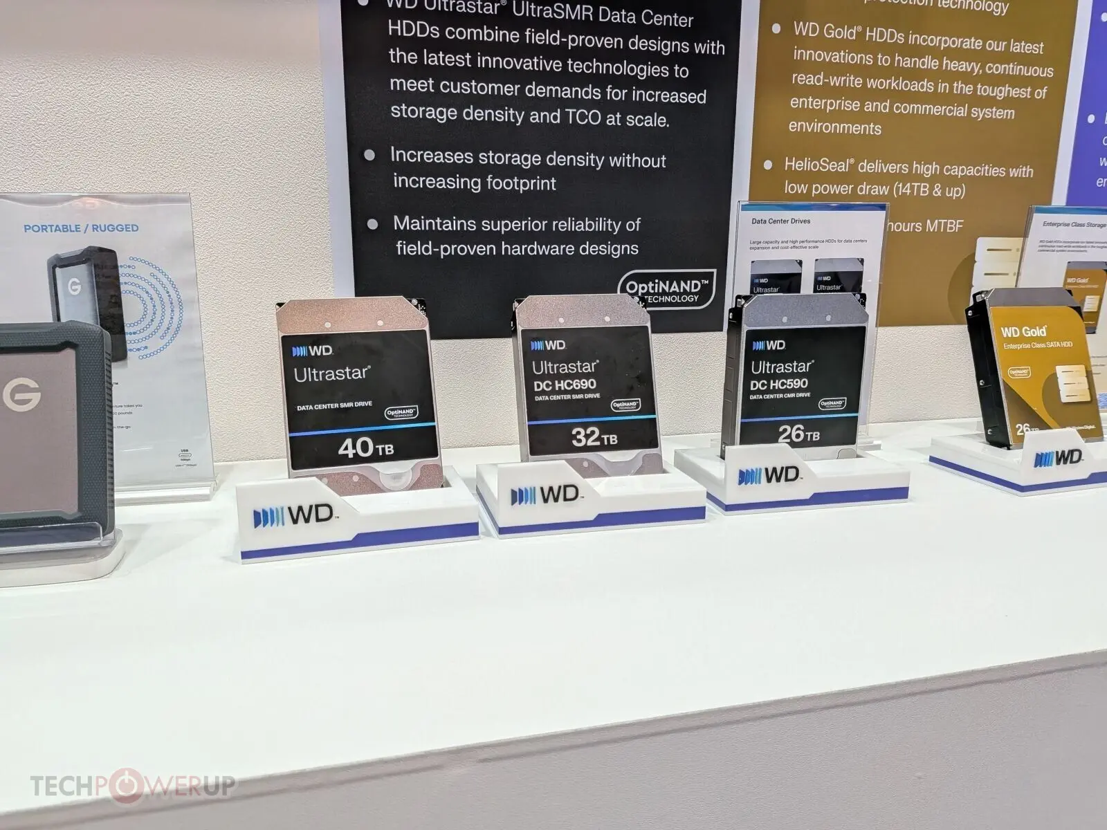 Western Digital Ultrastar Data 3000 hard drive platform display at Computex 2026