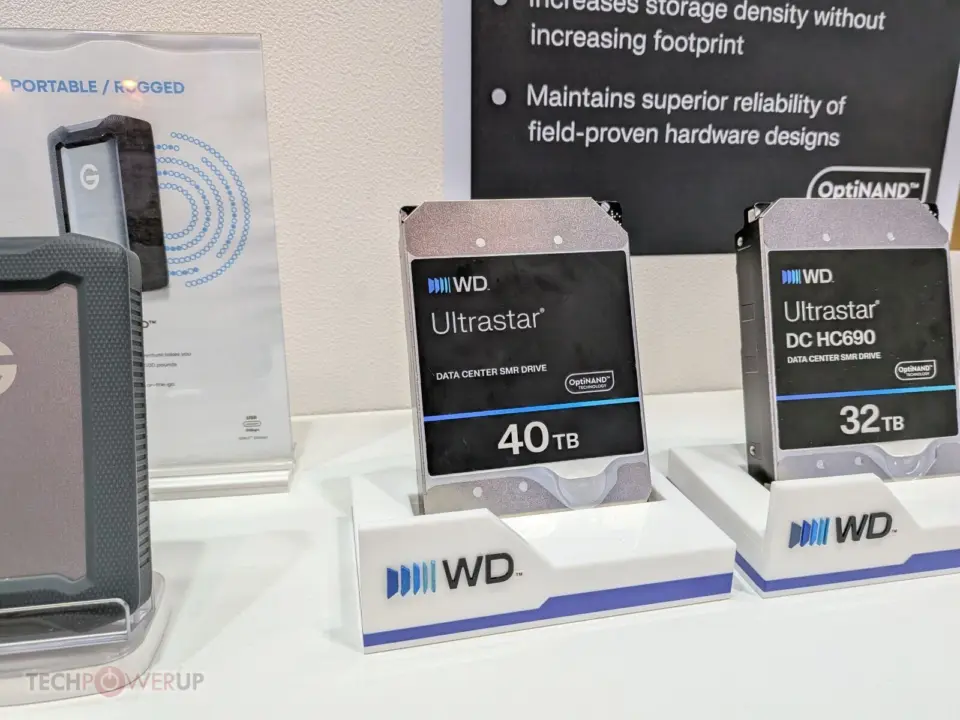 Western Digital Ultrastar Data 3000 hard drive platform display at Computex 2026