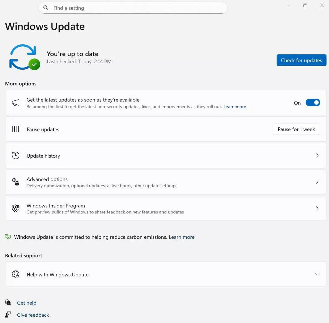 Windows 11 update notification