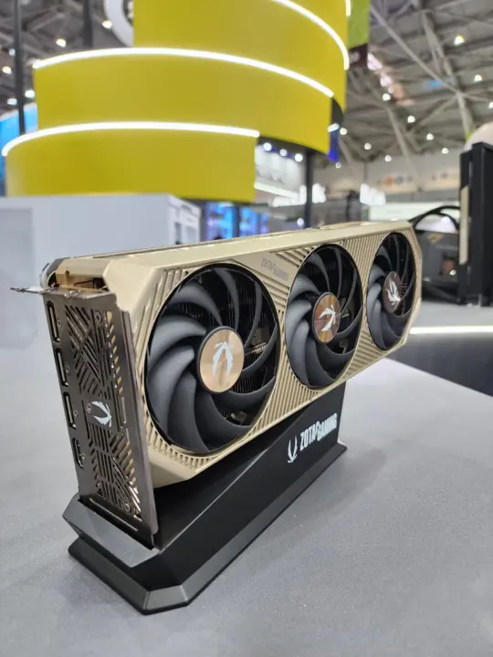 ZOTAC RTX 5070 Ti SOLID SFF OC Edition with gold trim and Icestorm cooling