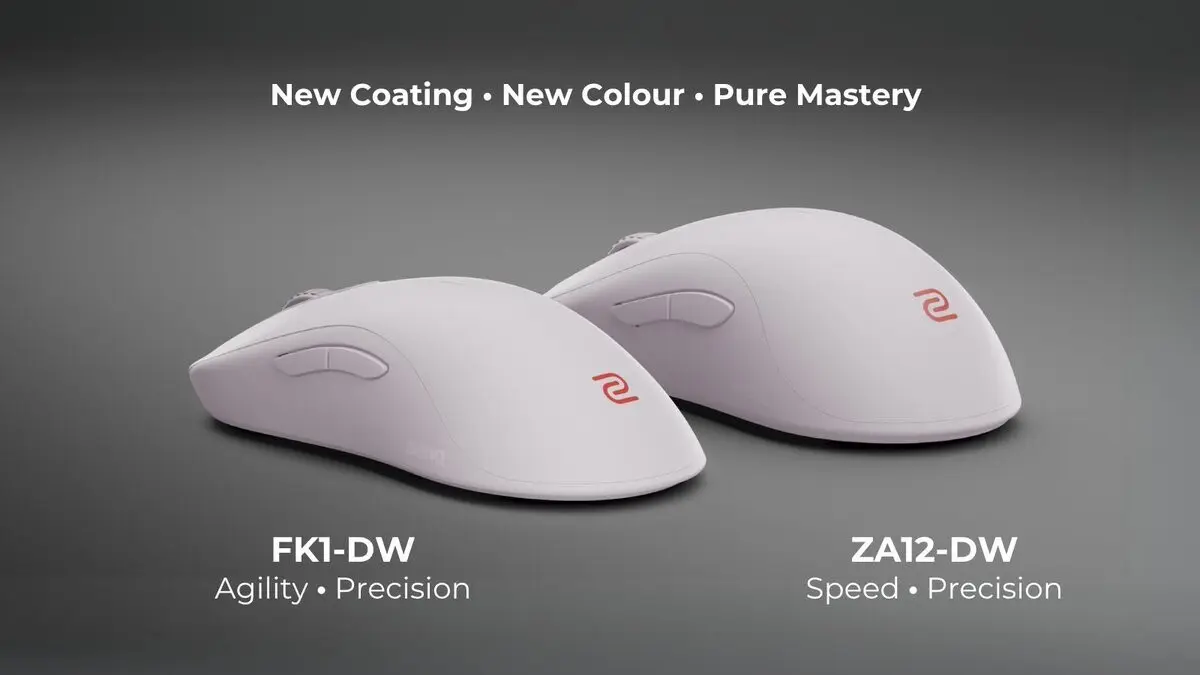 Zowie FK1-DW and ZA12-DW Wireless Mice Launch With 4K Polling Rate
