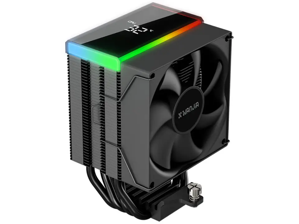 Ainex AEOLUS MK1 BLACK CPU Cooler Launches With Top LCD Display