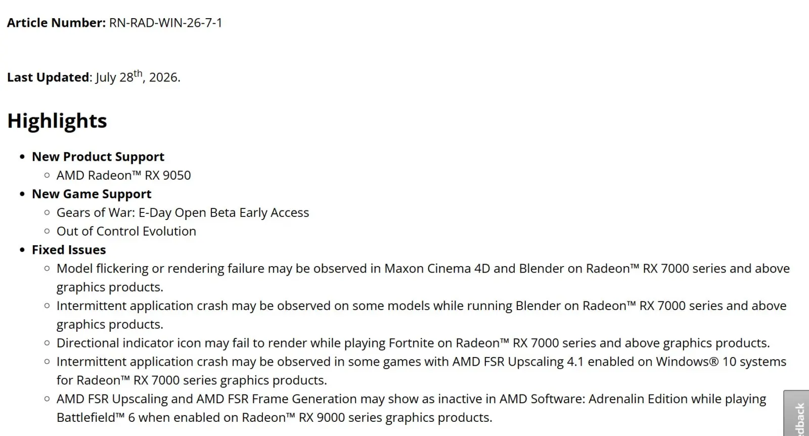 AMD Radeon graphics card