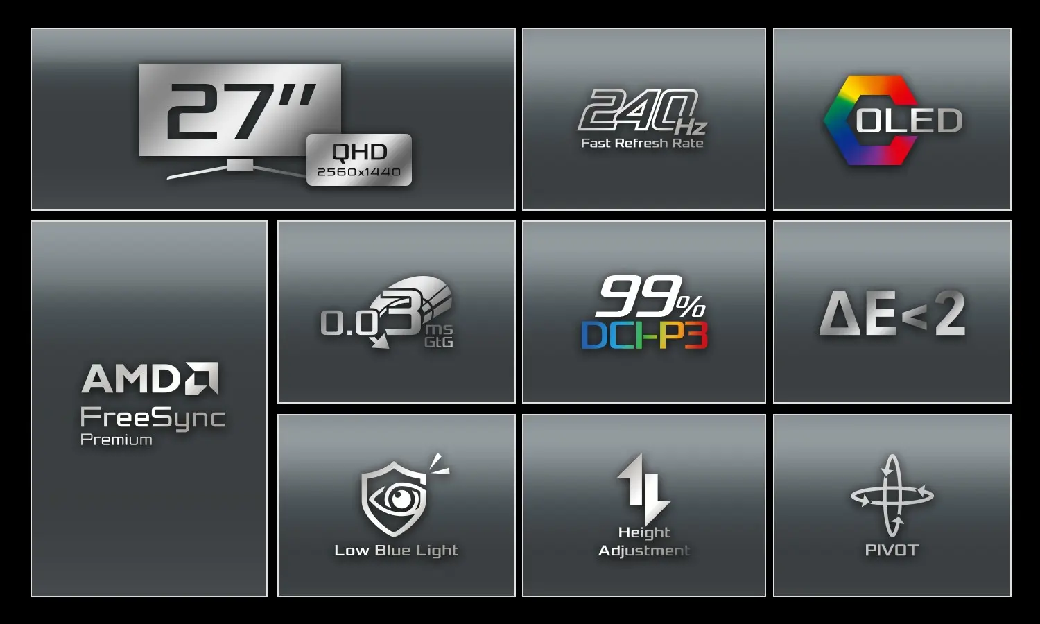 ASRock Phantom Gaming PGO27QSA QD-OLED monitor