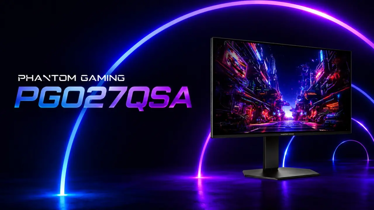 ASRock PGO27QSA QD-OLED Monitor Launches With 240Hz Refresh Rate