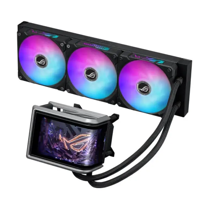ASUS ROG Ryujin IV 710 AMD Edition cooler with illuminated fans