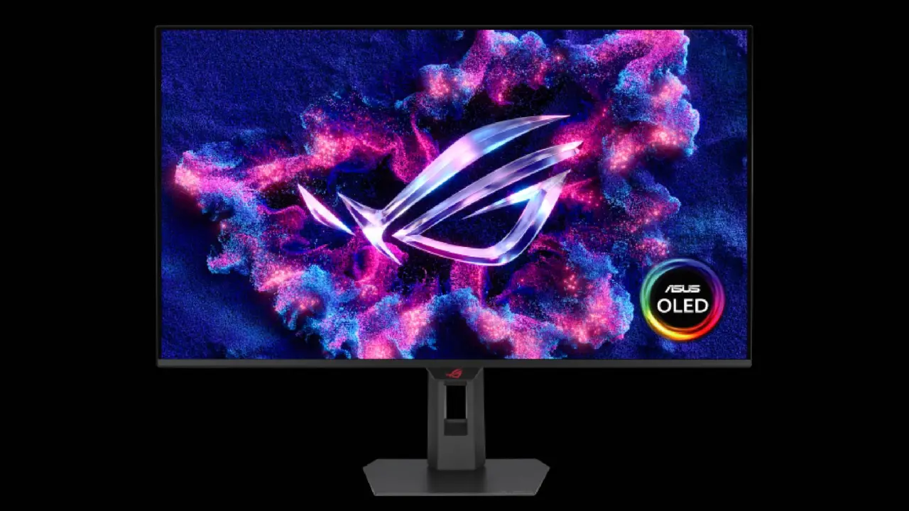 ASUS ROG Strix OLED XG32UQWMS monitor front view