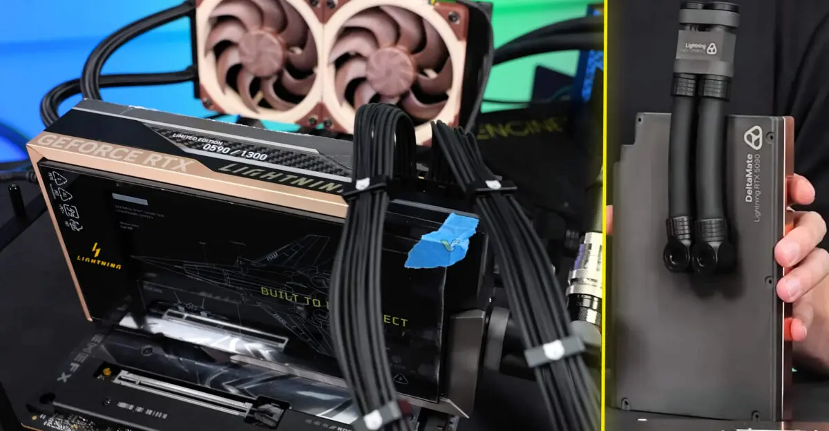 Der8auer Modifies $7,000 MSI RTX 5090 LIGHTNING Z With Custom Cooling