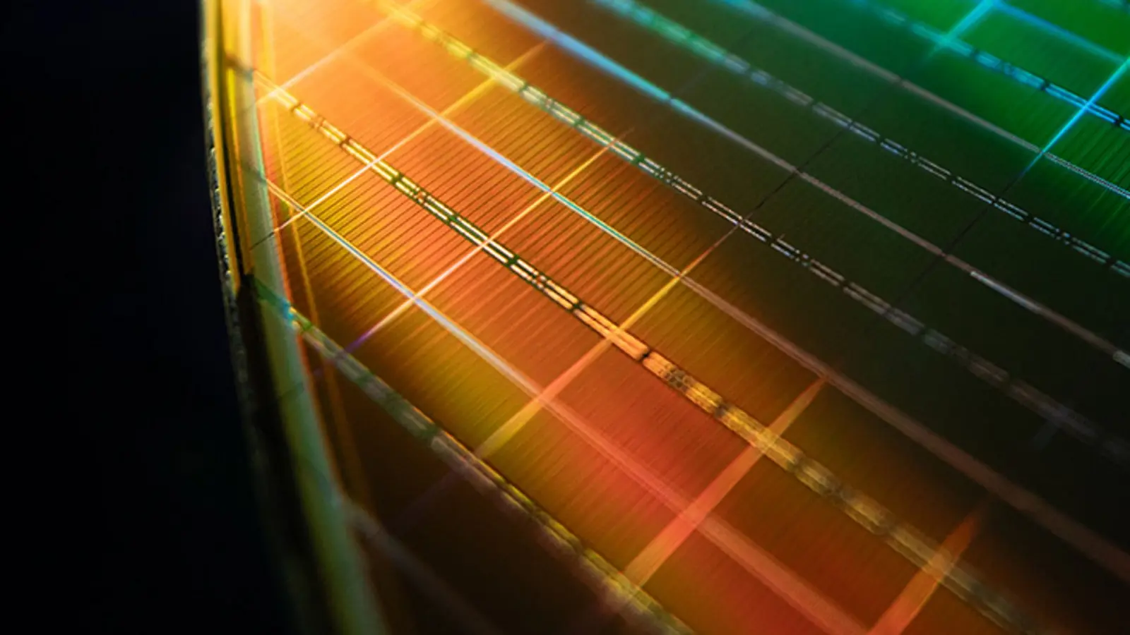 Abstract representation of DRAM memory chips and market data