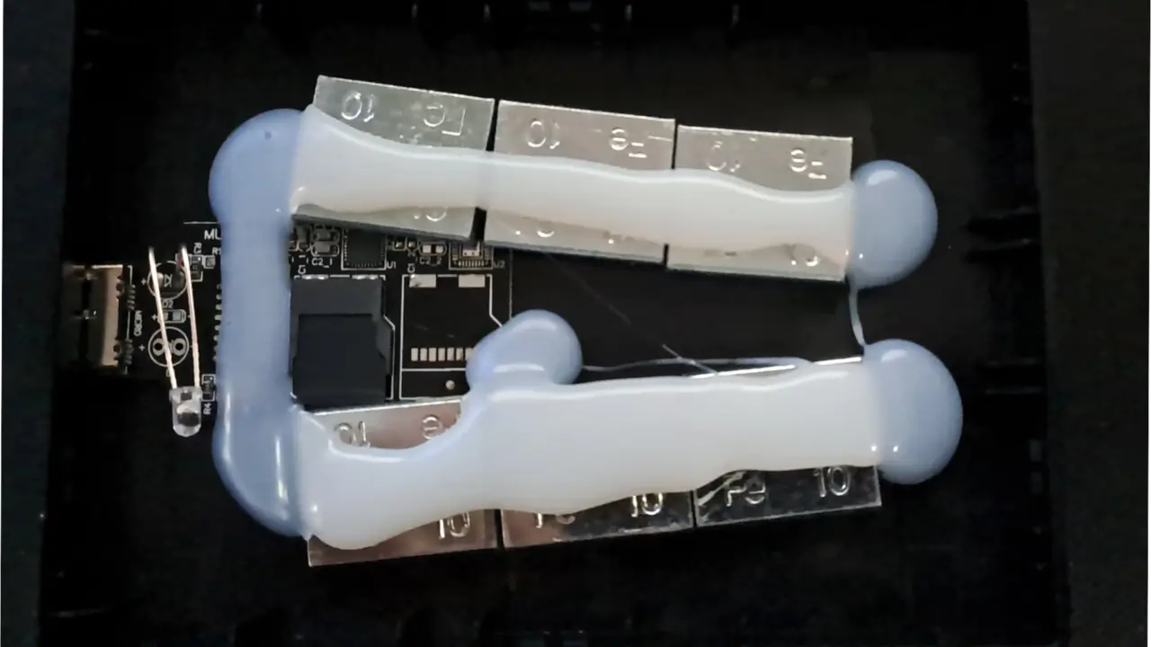 A disassembled counterfeit 16TB SSD enclosure revealing a microSD card and hot glue inside