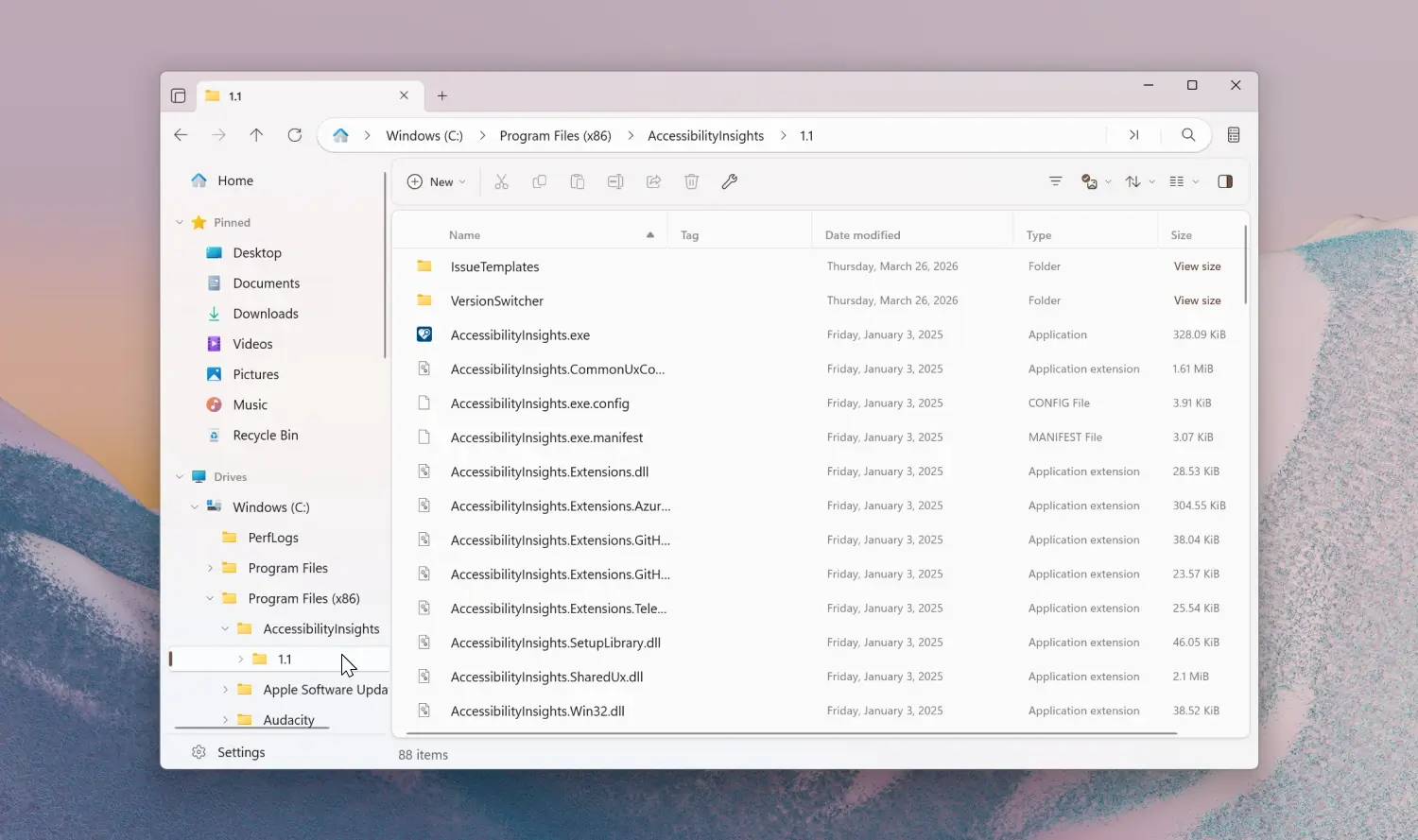 Files 4.2 interface showing new Tree View sidebar