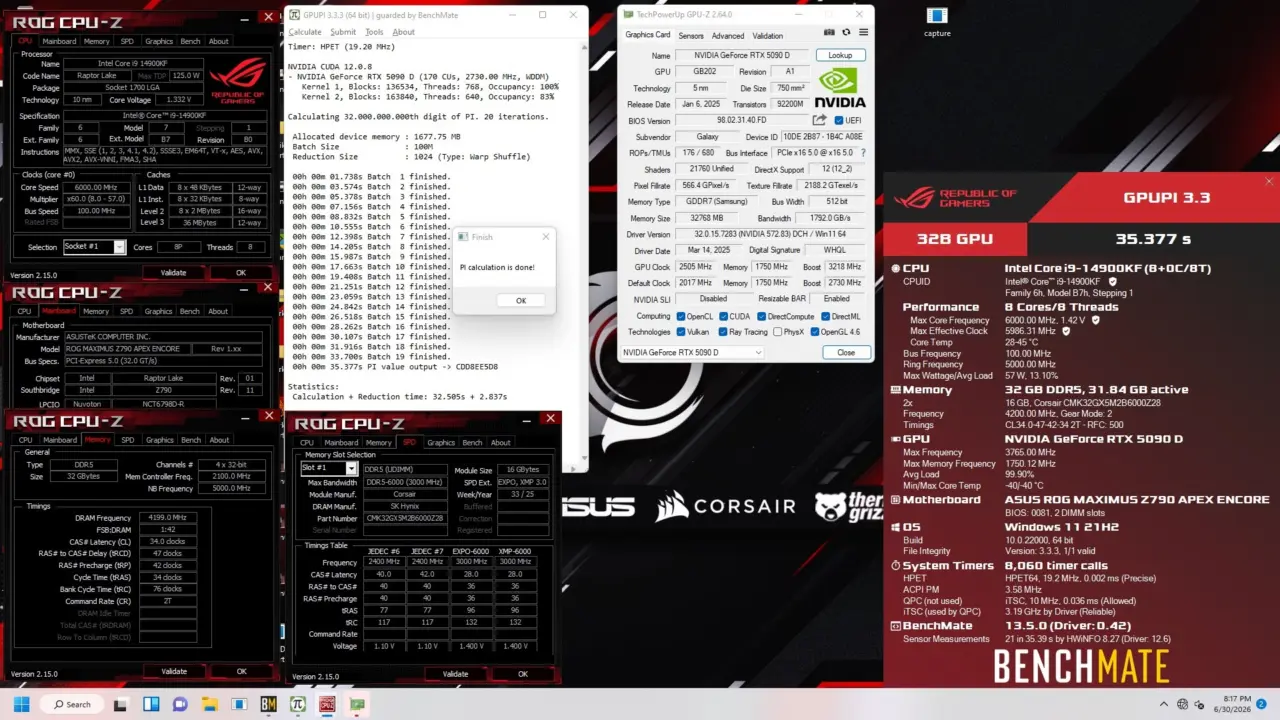 GALAX RTX 5090D Hits 4002MHz: First Blackwell GPU Overclock Record