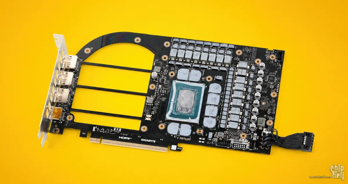 Gigabyte AORUS RTX 5080 Infinity teardown reveals massive PCB cutout