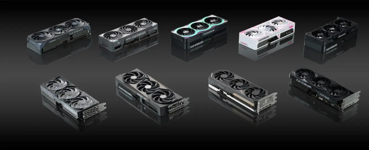 Graphics card components and memory modules