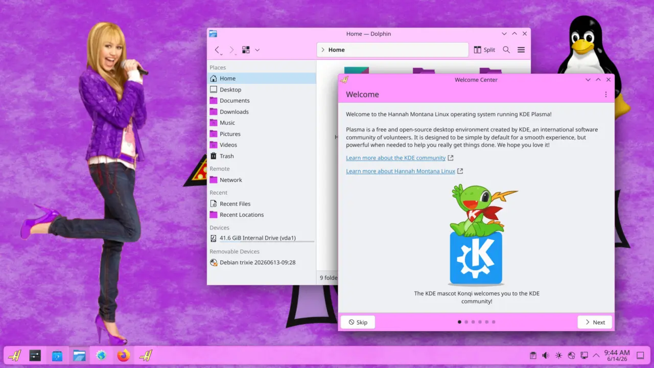 Hannah Montana Linux v26.0 Released: Debian Remaster Brings Nostalgia to Modern PCs