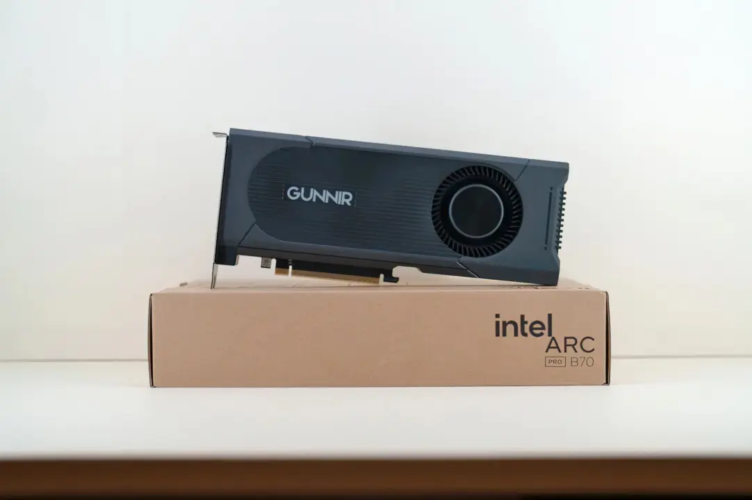 Intel Arc Pro B70 graphics card