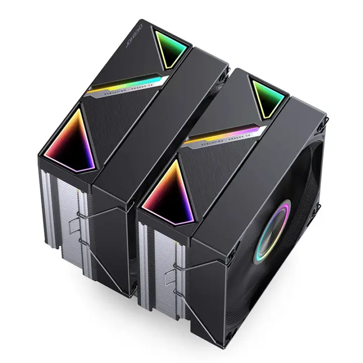 JONSBO CR-3000V2 dual-tower air cooler with Infinite Mirror ARGB top cover
