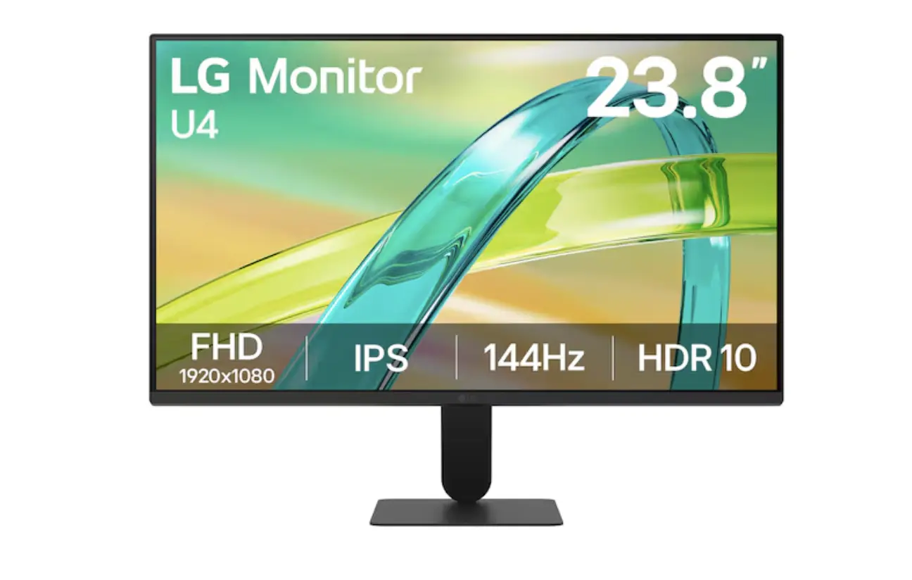 LG 24U411B monitor front view