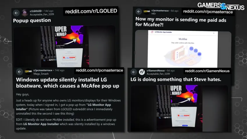 LG Monitors Silently Install McAfee Software via Windows Update