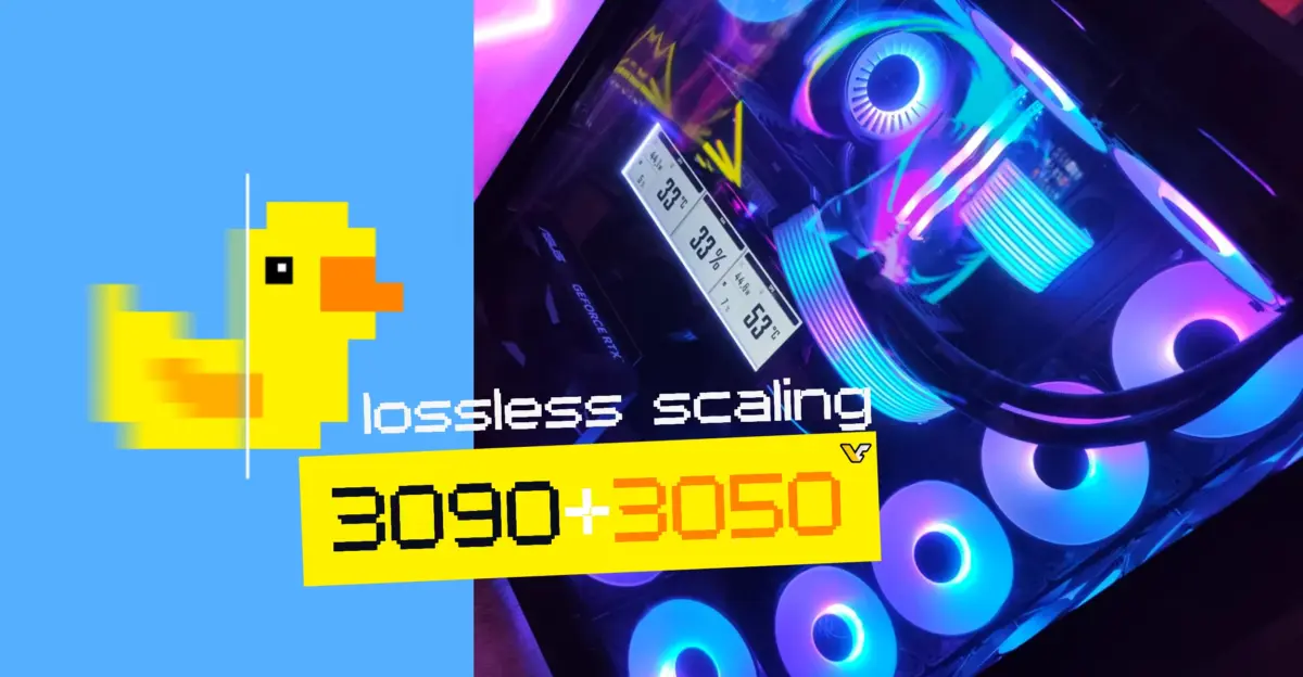 Lossless Scaling Dual-GPU Setup Hits 144 FPS at 4K With RTX 3090 and RTX 3050