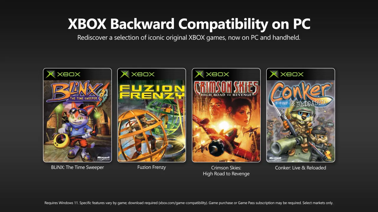 Microsoft Launches Xbox Backward Compatibility on PC for Windows 11