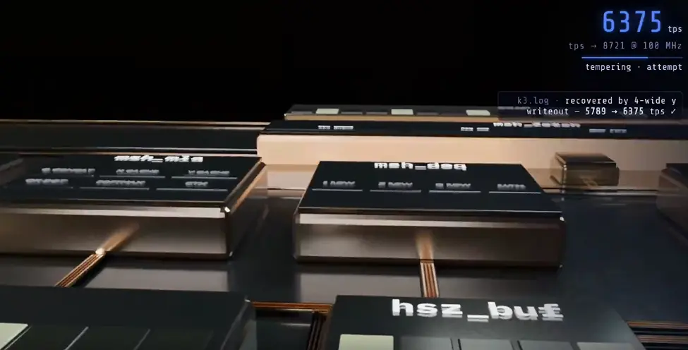 Moonshot AI Kimi K3 large language model chip design visualization