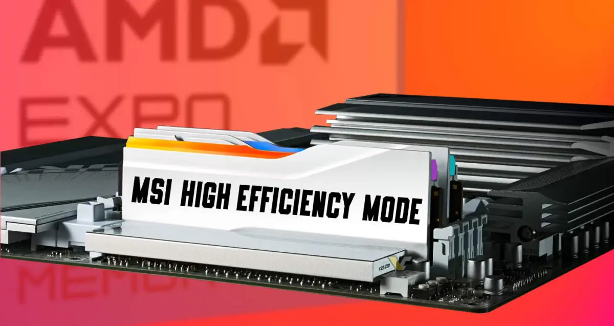 MSI High-Efficiency Mode Cuts DDR5 Latency to 71.6ns