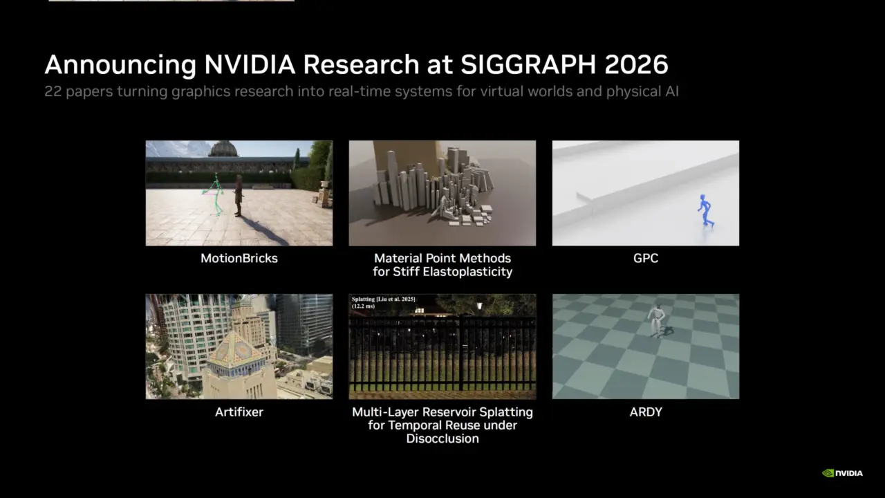 NVIDIA Unveils MotionBricks and Artifixer for Real-Time AI World Building